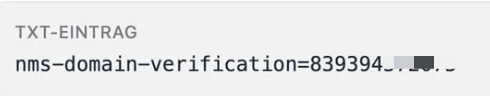 TXT-Eintrag
